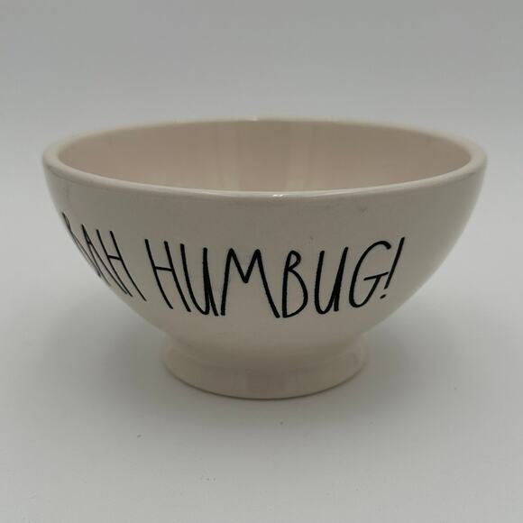 Rae Dunn Bah Humbug Cereal/Soup Bowl Imperfectly Perfect - Picture 1 of 7